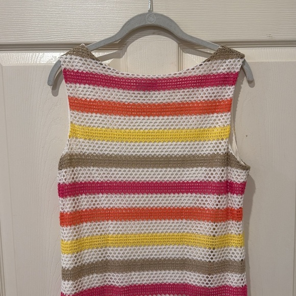 Tacera striped crochet maxi dress, large - Picture 3 of 4